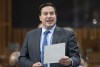 Public Safety Minister Marco Mendicino rises during Question Period, in Ottawa, Monday, Nov. 21, 2022. Top government ministers will continue testifying today at the Public Order Emergency Commission, which has already heard from more than 60 witnesses over five weeks on the federal government’s response to last winter's 