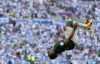 Saudi Arabia's Salem Al-Dawsari celebrates after scoring his side's second goal during the World Cup group C soccer match between Argentina and Saudi Arabia at the Lusail Stadium in Lusail, Qatar, Tuesday, Nov. 22, 2022. (AP Photo/Ricardo Mazalan)