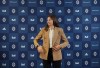 Vancouver Whitecaps general manager of women's soccer Stephanie Labbe, former Canadian women's national soccer team goalkeeper, attends a news conference after she was named to the position, in Vancouver, B.C., Thursday, Oct. 6, 2022. The Vancouver Whitecaps announced Monday that it will be home to one of two founding teams when a new professional women’s soccer eight-team league begins in 2025. THE CANADIAN PRESS/Darryl Dyck