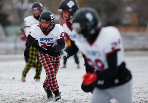 Sturgeon Heights Collegiate running back Mason Thorn has respect for his opponents, but thinks his team has what it takes to win the championship. (John Woods / Winnipeg Free Press)