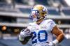 MIKAELA MACKENZIE / WINNIPEG FREE PRESS
                                Blue Bombers&rsquo; Brady Oliveira practises at IG Field in Winnipeg on Wednesday. The running back replaced Andrew Harris as the starter for the 2022 season and will be a key member of the offence in Sunday&rsquo;s Western Final.