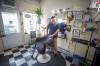 MIKE DEAL / WINNIPEG FREE PRESS
                                Les Bruce, 52, owns the NiiChii Barber and Salon shop on Selkirk Avenue. The veteran found his ancestors have a long history of military service, including his grandfather, uncles and cousins.