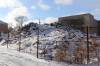 The remains of a former apartment building at 694 Sherbrook St. have been untouched since a fire destroyed the block in February. (Tyler Searle / Winnipeg Free Press)