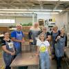 Volunteers with Harvest Manitoba and Manitoba Egg Farmers work to unload eggs at one of the food bank network’s warehouses. (Submitted)