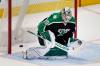 Dallas Stars goaltender Jake Oettinger can&rsquo;t stop a shot by Winnipeg Jets&rsquo; Josh Morrissey for the game-winning goal in overtime in Dallas, Friday. The Jets won 5-4. (AP Photo/LM Otero)
