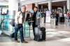 MIKAELA MACKENZIE / WINNIPEG FREE PRESS
                                Dave Wilder and Karin Phillips, who are stuck in Winnipeg when they should be on their honeymoon due to a flight cancellation, at the airport in Winnipeg.