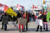 Nicole Osborne / THE CANADIAN PRESS files
                                Protesters block traffic at the Ambassador Bridge that links Windsor, Ont., and Detroit last February, disrupting the movement of between $8 billion and $12 billion in agri-food that crosses the bridge each year.