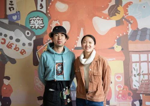 JESSICA LEE / WINNIPEG FREE PRESS
                                Mumu Ma (left) and Echo Shen, owners of Not a Donut, took over the former Bronuts store in the Exchange after losing their original location to a fire.