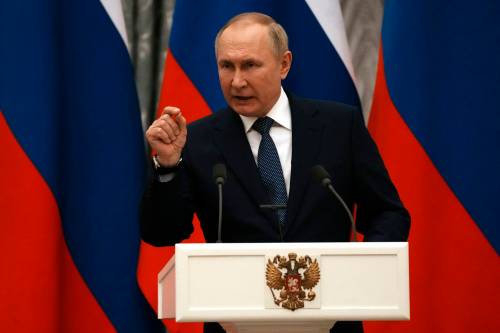 Russian President Vladimir Putin Russian tried to seize neighbouring Ukraine by military force. (Thibault Camus / The Associated Press pool files)