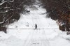 A person makes their way through the Sandy Hill neighbourhood of Ottawa, on Friday, Dec. 23, 2022. THE CANADIAN PRESS/Spencer Colby