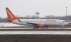 A Sunwing Airlines jet prepares to takeoff at Trudeau International Airport in Montreal on Friday, March 20, 2020. Some Sunwing travellers from Saskatchewan say the airline is leaving them at airports in other provinces, while another says her flight from Mexico that made it to Regina had dozens of empty seats. THE CANADIAN PRESS/Graham Hughes