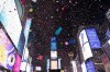 Confetti falls at midnight on the Times Square New Year's celebration, early Sunday, Jan. 1, 2023, in New York. (Photo by Ben Hider/Invision/AP)