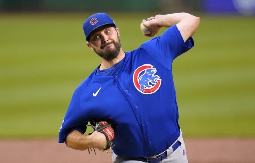 FILE - Chicago Cubs starting pitcher Wade Miley delivers during the first inning of the team's baseball game against the Pittsburgh Pirates in Pittsburgh, Sept. 24, 2022. The Milwaukee Brewers and Miley agreed to a $4.5 million, one-year contract on Wednesday, Jan. 4, 2023, according to a person familiar with the situation.The person confirmed the move to The Associated Press on condition of anonymity because the contract had not been announced. (AP Photo/Gene J. Puskar, File)