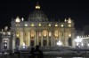 Police officers patrol the St. Peter's Square at the Vatican, Wednesday, Jan. 4, 2023. The Vatican announced that Pope Emeritus Benedict died on Dec. 31, 2022, aged 95, and that his funeral will be held on Thursday, Jan. 5, 2023. (AP Photo/Antonio Calanni)