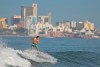 A man surfs on Pinitos beach, in Mazatlan, Mexico, Tuesday, Oct. 12, 2021. The Canadian government says 1.8 million residents travelled to Mexico in 2022. Some of the more popular tourist spots include Cabo San Lucas, Cancun, Mazatlan, Playa Del Carman and Puerto Vallarta. THE CANADIAN PRESS/AP-Roberto Echeagaray