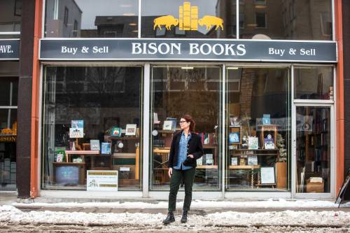 MIKAELA MACKENZIE / WINNIPEG FREE PRESS
                                More foot traffic is needed for a vibrant and safer downtown, says Aimee Peake, owner of Bison Books.