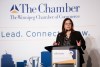 Manitoba Premier Heather Stefanson delivers her annual state of the province speech to the Winnipeg Chamber of Commerce at the convention centre in Winnipeg, Thursday, Dec. 8, 2022. THE CANADIAN PRESS/John Woods