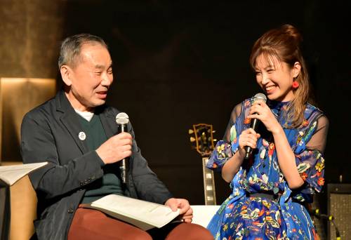 Tokyo FM / The Associated Press files
                                Haruki Murakami (left, seen here in 2021 with guitarist Kaori Muraji).