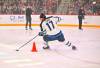 Adam Lowry leans into his slalom around the cones during the relay race. Lowry won the accuracy contest. (Colby Spence / Winnipeg Free Press)