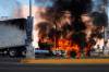 Violence swept through Sinaloa state after Mexican security forces captured Ovidio Guzmán, an alleged drug trafficker and son of former Sinaloa cartel boss Joaquín “El Chapo” Guzmán. (AP Photo/Martin Urista)