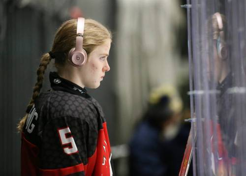 Amy Pickering is playing with Team Canada at the 2023 IIHF U18 Women’s World Championship in Östersund, Sweden. (IIHF)