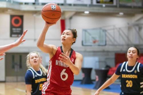 David Larkins / Wesmen Athletics
                                Raizel Guinto leads Canada West with 3.2 steals per game.