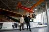 Returning to the Winnipeg New Music Festival tradition of taking concerts to unusual settings, co-curators Harabalos Stafylakis (left) and Daniel Raiskin have planned two performances at the Royal Aviation Museum of Western Canada. (Mike Deal / Winnipeg Free Press)
