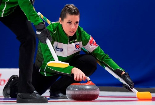 The long road to the Canadian curling championships begins in earnest this week with the kickoff of the provincial playdowns, a process that will eventually fill the fields for the national showcases later this winter. Team Saskatchewan skip Robyn Silvernagle throws a stone during draw 18 against team Ontario at the Scotties Tournament of Hearts in Moose Jaw, Sask., on February 21, 2020. THE CANADIAN PRESS/Jonathan Hayward