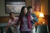 This image released by A24 Films shows, from left, Stephanie Hsu, Michelle Yeoh and Ke Huy Quan in a scene from, 