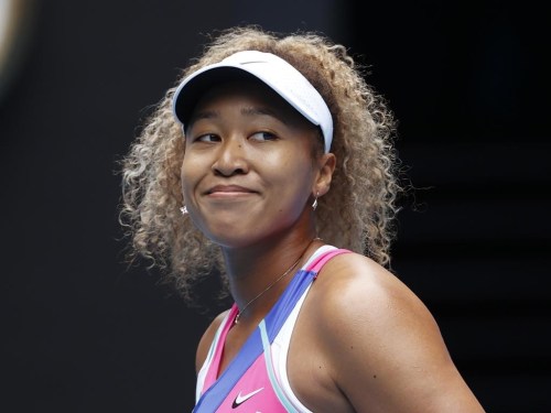 FILE - Naomi Osaka of Japan smiles during her first round match against Camila Osorio of Colombia at the Australian Open tennis championships in Melbourne, Australia, Monday, Jan. 17, 2022. Naomi Osaka is pregnant and plans to return to competition in 2024, the tennis star announced Wednesday, Jan. 11, 2023. The former world No. 1 posted a life update Wednesday on social media, including a picture of an ultrasound. (AP Photo/Simon Baker, File)