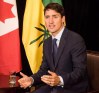 Prime Minister Justin Trudeau meets with Saskatchewan Premier Scott Moe in Saskatoon, Sask., on Wednesday, Sept. 12, 2018. THE CANADIAN PRESS/Matt Smith