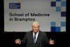 Ontario Premier Doug Ford speaks as he holds a press conference regarding the Toronto Metropolitan University's new School of Medicine in Brampton., Ont., on Friday, January 27, 2023. THE CANADIAN PRESS/Nathan Denette