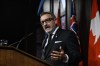 Ontario Long-Term Care Minister Paul Calandra speaks with media at Queen’s Park in Toronto on Wednesday, September 14, 2022. Calandra&nbsp;says he will take a look at new national standards for the sector, but he has no interest in 