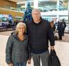 Chris Kitching / Winnipeg Free Press
                                Mardelle and Gwynn Williams, from Melfort, Sask., were waiting for a flight to Saskatoon on Monday, after arriving in Winnipeg around 1:30 a.m. on a Sunwing plane carrying customers who were stranded in Puerto Vallarta, Mexico, for days.