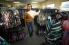 Jaime Gregorash, owner of Swimwear Express, has been matching people with bathing suits for 10 years. (Mike Deal / Winnipeg Free Press)