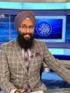 Peristence has paid of for Hockey Night in Canada announcer Harnarayan Singh. (CBC)