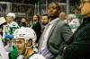 Maxime Fortunus behind the bench as the assistant coach of the Texas Stars in the American Hockey League. (Andy Nietupski photo)