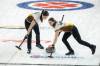 Andrew KLaver / Curling Canada
                                Team Manitoba Karlee Burgess and Emily Zacharias sweep during action at the Scotties Tournament of Hearts in Kamloops, B.C.
                                Andrew KLaver / Curling Canada
                                Team Manitoba Karlee Burgess and Emily Zacharias sweep during action at the Scotties Tournament of Hearts in Kamloops, B.C.