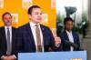 MIKAELA MACKENZIE / WINNIPEG FREE PRESS
                                Manitoba NDP leader Wab Kinew on Thursday announced new critic roles for the upcoming legislative session at the Manitoba Legislative Building in Winnipeg.