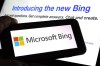 FILE - The Microsoft Bing logo and the website's page are shown in this photo taken in New York on Tuesday, Feb. 7, 2023. The latest folding smartphones, immersive metaverse experiences, AI-powered chatbot avatars and other eye-catching technology are set to wow visitors at the annual MWC wireless trade fair. The four-day show, also known as Mobile World Congress, kicks off Monday in a vast Barcelona conference center. It's the world’s biggest and most influential meeting for the mobile tech industry. (AP Photo/Richard Drew, File)