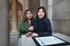 RUTH BONNEVILLE / WINNIPEG FREE PRESS
                                Shenika Chornoby is embraced by her grandmother, Peggy Spence, at the Legislative Building Thursday. Chornoby was honoured for her heroism helping a toddler and four of his siblings escape a house fire on the Tataskweyak First Nation.