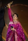 Guneet Monga accepts the award for best documentary short film for 
