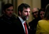 Minister of Environment and Climate Change Steven Guilbeault arrives for a cabinet meeting on Parliament Hill in Ottawa, on Thursday, March 9, 2023. Guilbeault says Canada will take a 