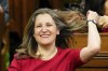 Deputy Prime Minister Chrystia Freeland is seen in the House of Commons as she awaits U.S. President Joe Biden's address to Parliament, in Ottawa, Friday, March 24, 2023. THE CANADIAN PRESS/Sean Kilpatrick