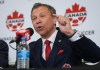 Nick Bontis speaks during a news conference in Vancouver, on Sunday, June 5, 2022. Former Canada Soccer president Nick Bontis and current CONCACAF president Victor Montagliani appear before the Standing Committee on Canadian Heritage as part of its ongoing examination of the labour dispute involving Canada’s nationals teams and their governing body. THE CANADIAN PRESS/Darryl Dyck