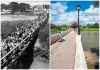 Then and now: The bridge over the Assiniboine River from Portage Avenue to Assiniboine Park.