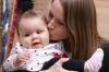 Samantha Raible is going to have to rely on family members to take care of her baby, Hannah, when she goes back to work in three months because there are no daycare spots available. (Ruth Bonneville / Winnipeg Free Press files)