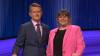 SUPPLIED
                                Jeopardy host Ken Jennings with Emma Hill Kepron, associate dean at the University of Winnipeg library.