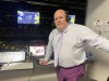 Gary Lawless, a Golden Knights insider, writer and broadcaster, has a unique perspective on the first-round NHL playoff series between Vegas and the Winnipeg Jets is shown in the pressbox in Las Vegas on Tuesday April 18 2023. 
THE CANADIAN PRESS/Gregory Strong