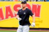 New York Yankees' Aaron Judge warms up before a baseball game against the Cleveland Guardians, Wednesday, May 3, 2023, in New York. (AP Photo/Frank Franklin II)